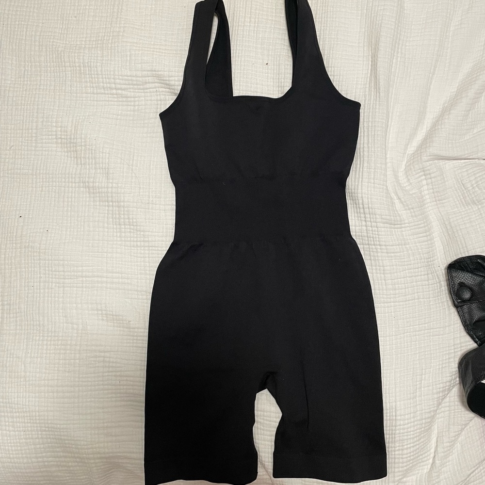 WeWoreWhat Brand New Rib Short Jumpsuit